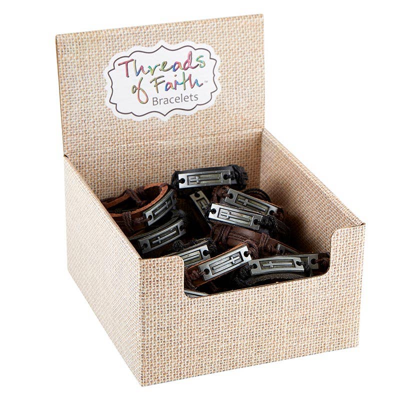 Faithworks by Creative Brands - Wholesale Jewelry Set - Filled Display - Adjustable Cross Bracelet - 24 pcs1