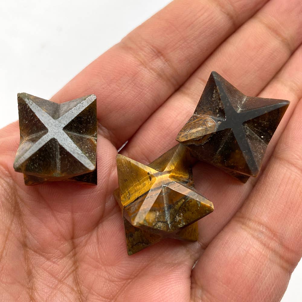 VIE - Vendita all'ingrosso Pietra/cristallo spirituale - Piccola stella Merkaba, 2 cm37