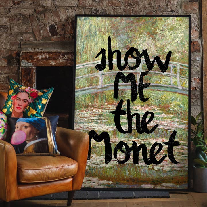 Ink & Drop - Wholesale Art Print - Show Me The Monet Altered Art Print