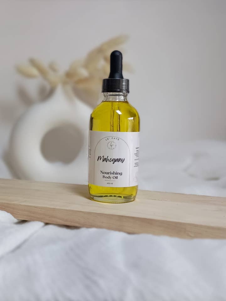 Mahogany | Body + Bath Oil for wholesale by Le' Faye Body Care