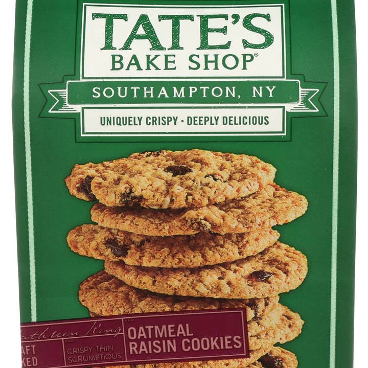 TATES COOKIES OATMEAL RAISIN - Case of 6 for wholesale by Everyday Supply Co