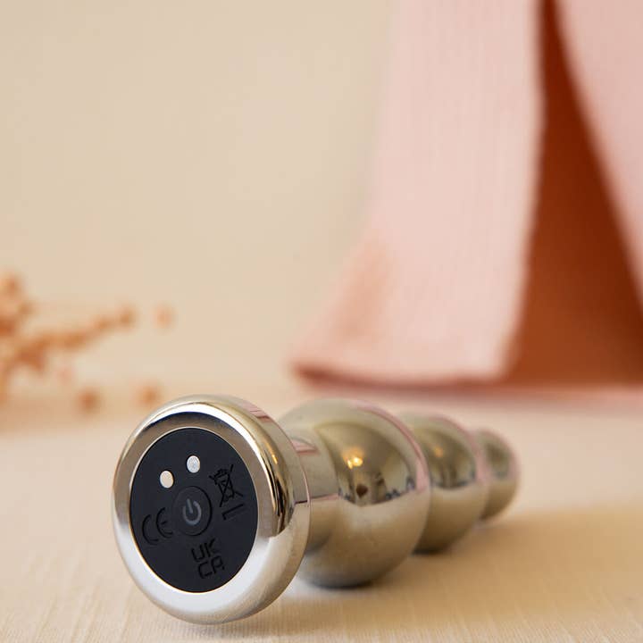 The Natural Love Company - Wholesale Sex Toy - Lobelia | Weighted Stainless-Steel Vibrating Butt Plug