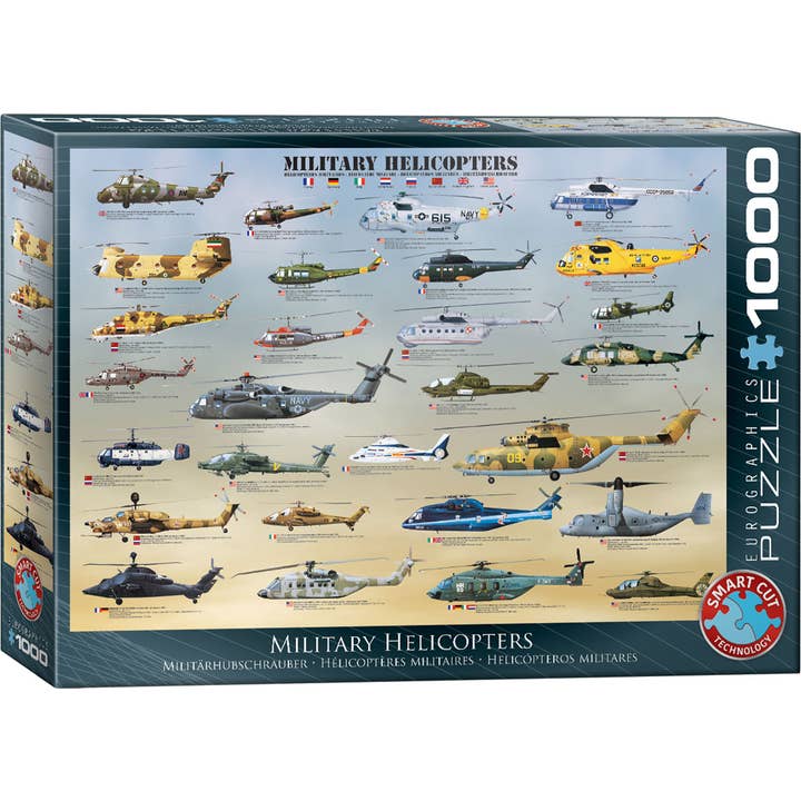 Military Helicopters for wholesale by Eurographics Puzzles Europe