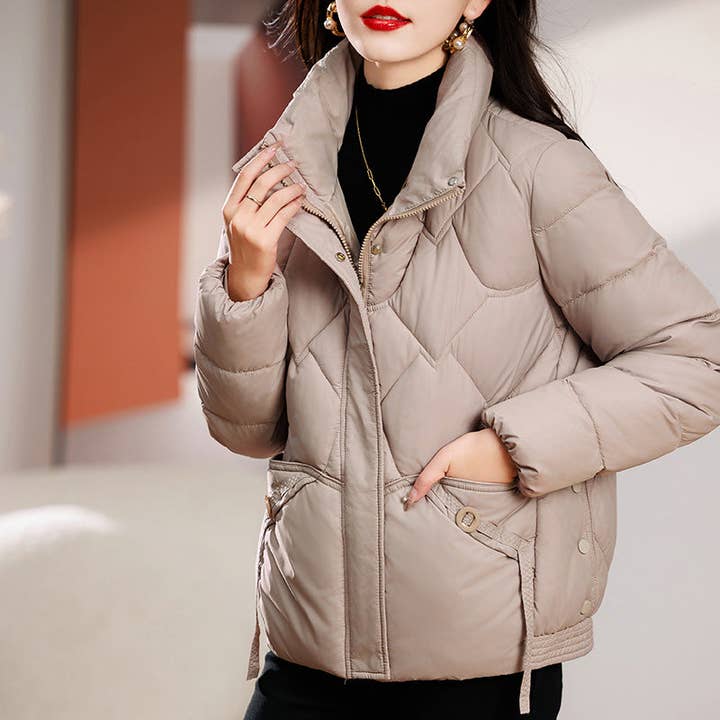 Marayn - Wholesale Puffer Jacket - Women's - Chic 2025 Padded KoreanStyle Cropped Down Coat #222