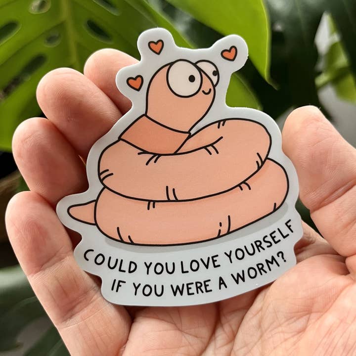 Worm Love | Vinyl Sticker for wholesale by Lindsay Braman Studios