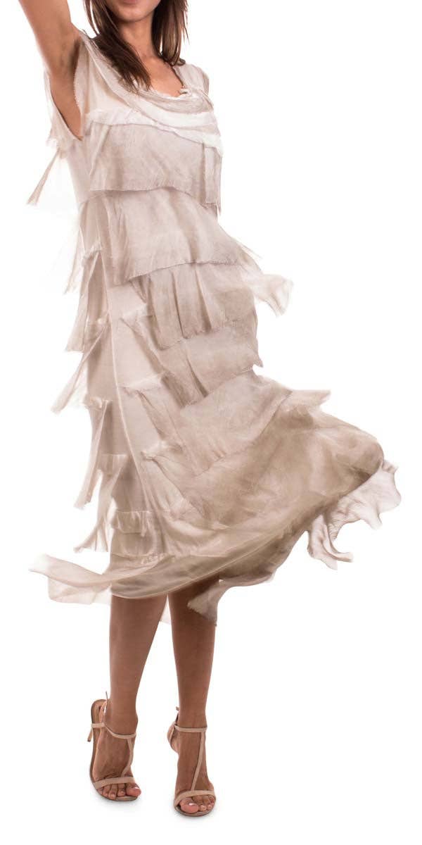 Gigi Moda - Wholesale Dress - Women's - Full Length Ruffle Dress52