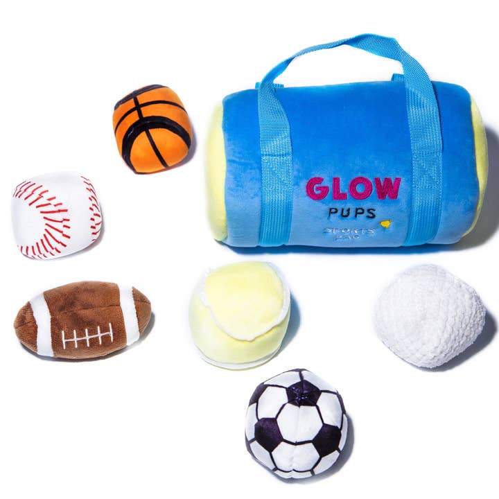 Squeaky Sports Bag Hide & Seek Dog Toy with 6 Sports Balls and other Purchase Wholesale glow golf balls. Free Returns & Net 60 Terms on Faire trending on Faire.