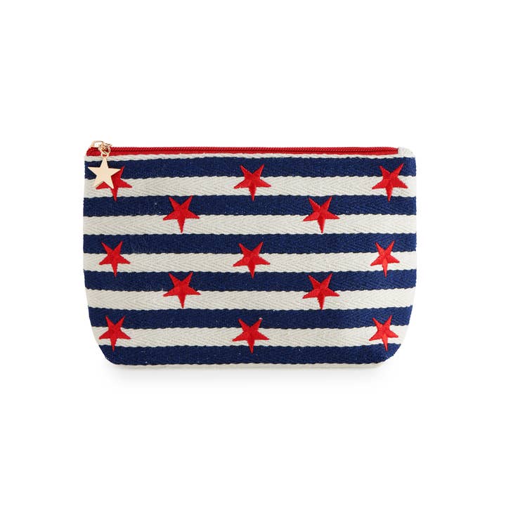 Shiraleah - Wholesale Pouch - Women's - MORGAN STARS LARGE ZIP POUCH
