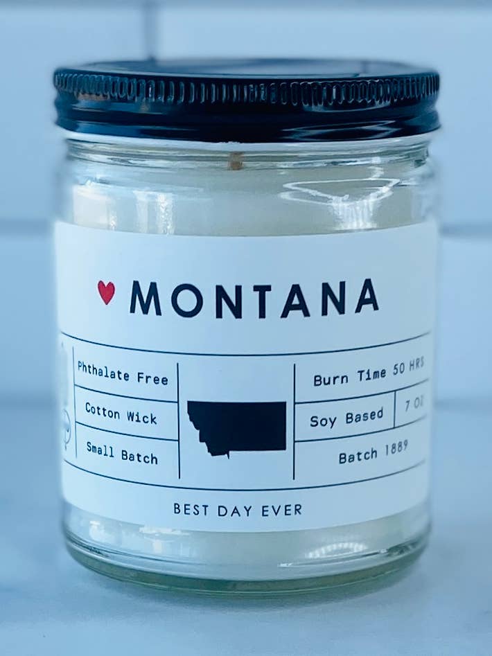 Montana Candle for wholesale by Rambling Caravan