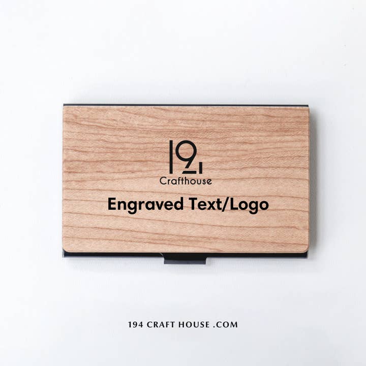 194 Craft House - Wholesale Business Card Holder - Walnut Wood Card Holders - Valentine Gifts10