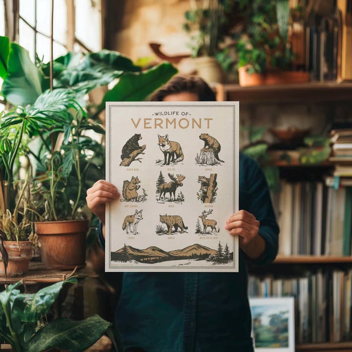 Benoit's Design Co. - Wholesale Art print - Vermont Wildlife Print5