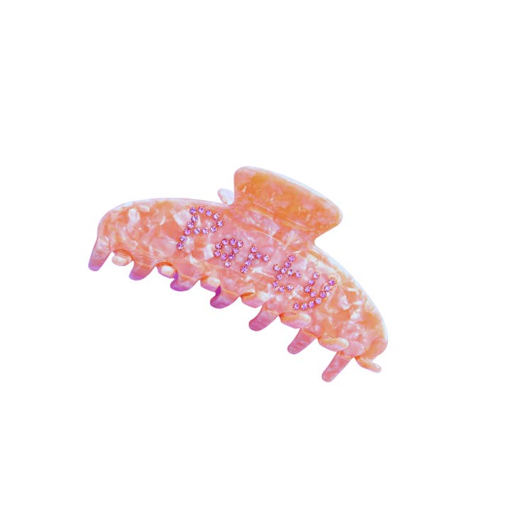 Party Mountain Paper co. - Wholesale Hair Clip - Women's - "Party" Acrylic Hair Clip | Last Chance