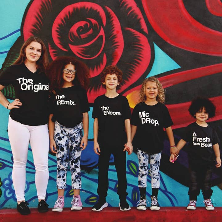 KaAn's Designs - Wholesale Screen Printed T-Shirt - Unisex - The Original The Remix The Encore® Family Matching Shirts - Black