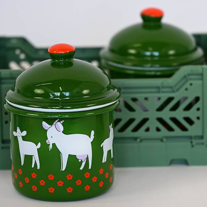 Natali Koromoto - Wholesale Food Storage Container - "GOAT" Enamel container7