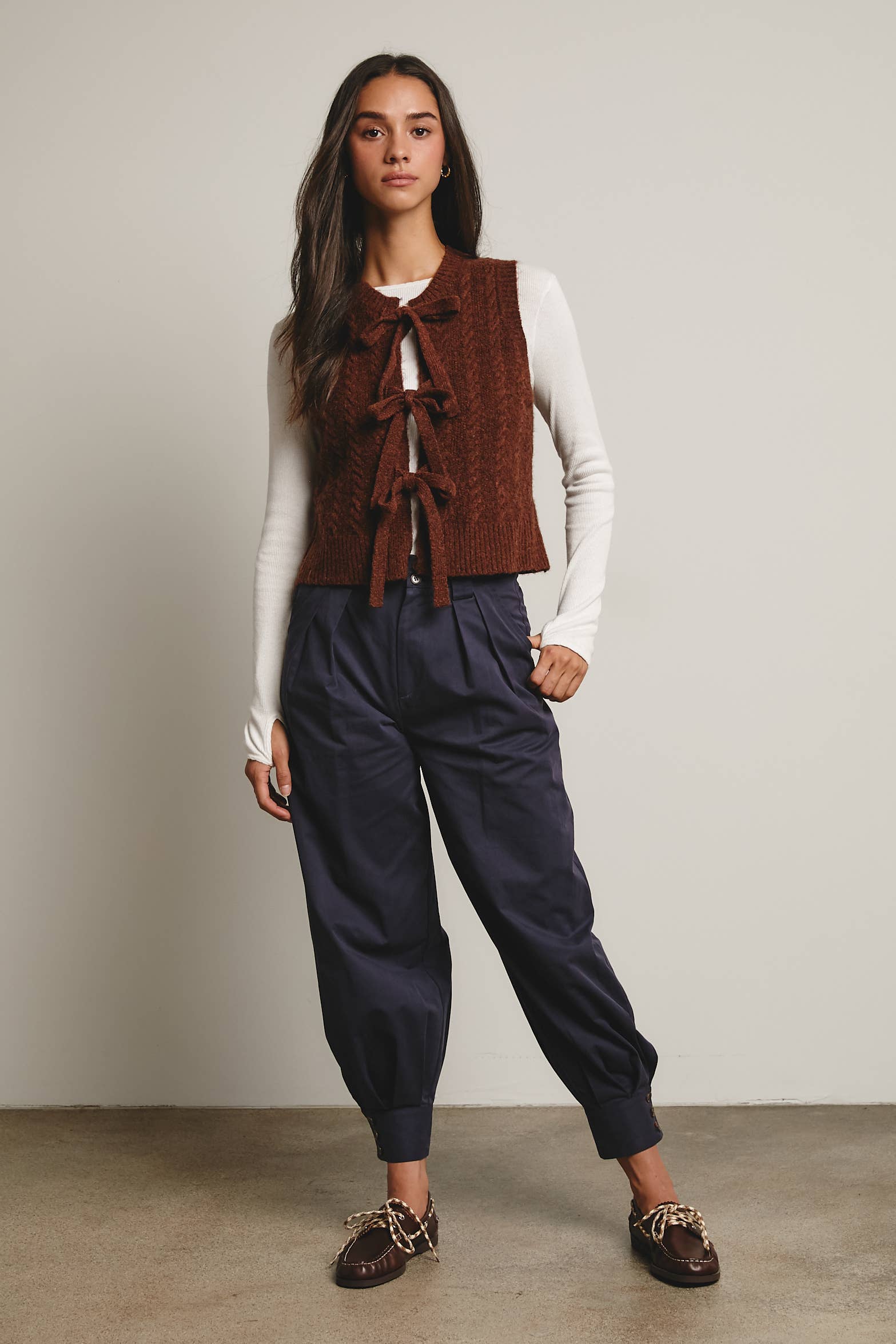 Forte - Vendita all'ingrosso Pantalone - Donna - Pantaloni affusolati con polsino plissettato FP000226