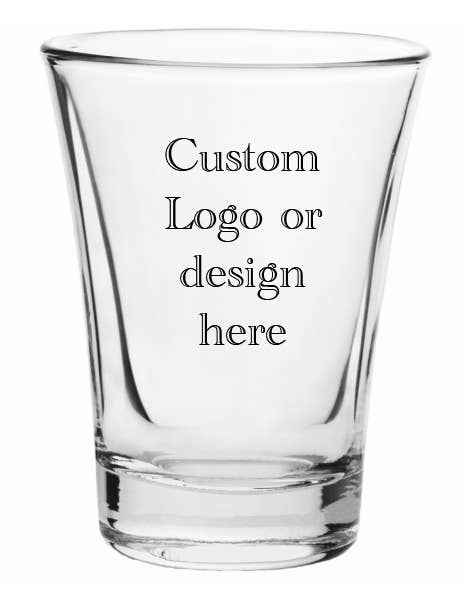 The Buffalo Works - Wholesale Shot Glass - Custom 2 oz. Shot glass - CREATE YOUR OWN!