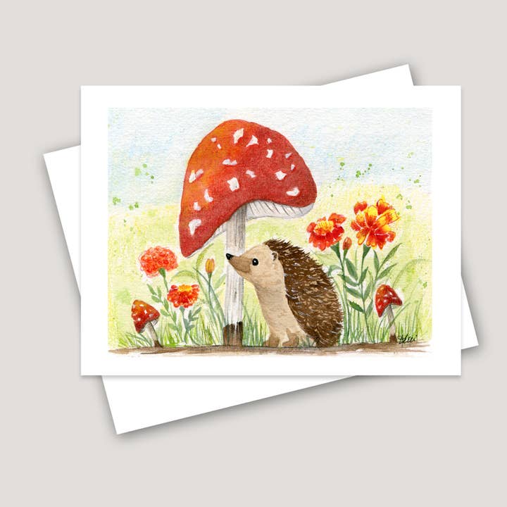 Hedgehog Garden for wholesale by Kelli McNichols Art