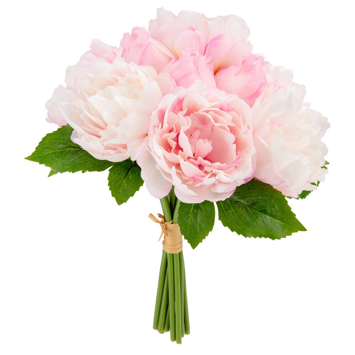 Eleganza Floral - Vente Fleurs artificielles - Bouquet de pivoines 36 cm x 10 têtes Rose clair2
