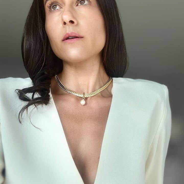 WILYMI Jewelry Co - Wholesale Pendant/Charm Necklace - 12mm Baroque Pearl Necklace | 18k Gold Filled7