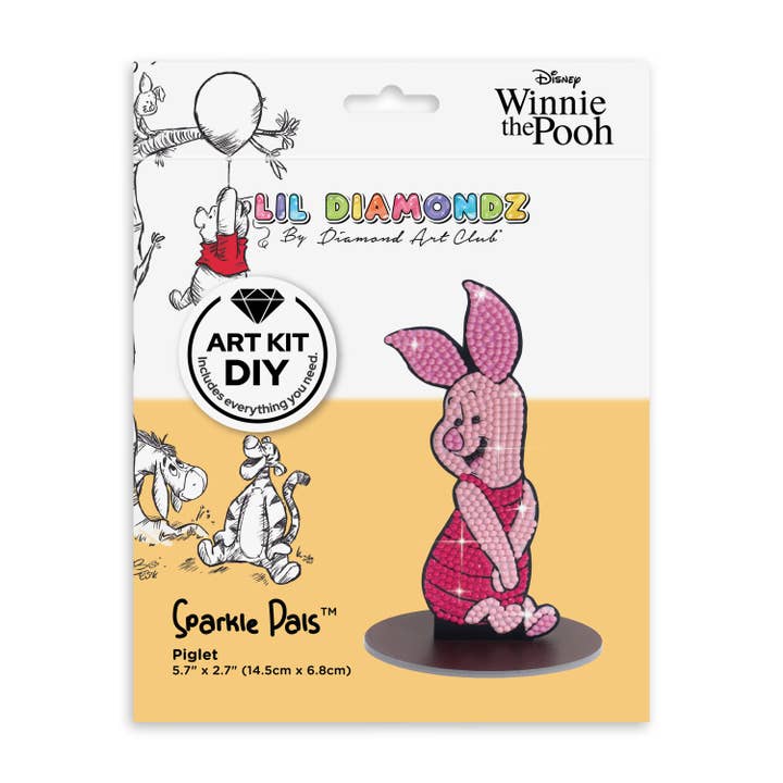 Diamond Art Club - Wholesale DIY Craft Kit - Sparkle Pals™ - Piglet3