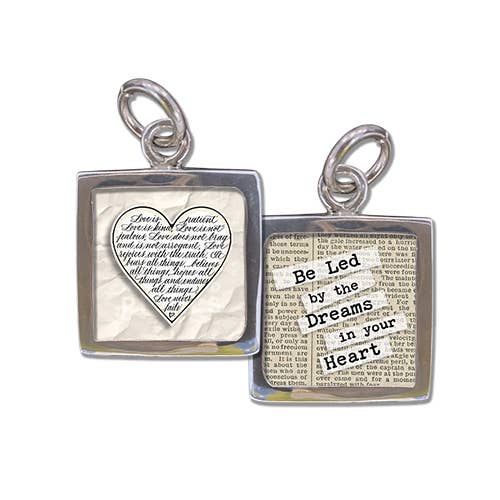 Cuore di Script per la vendita all'ingrosso da parte di Pick Up Sticks Jewelry Company