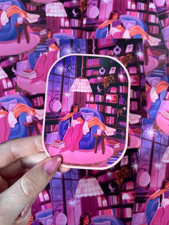 Reading Nook Sticker for wholesale by Brittany Keller Art