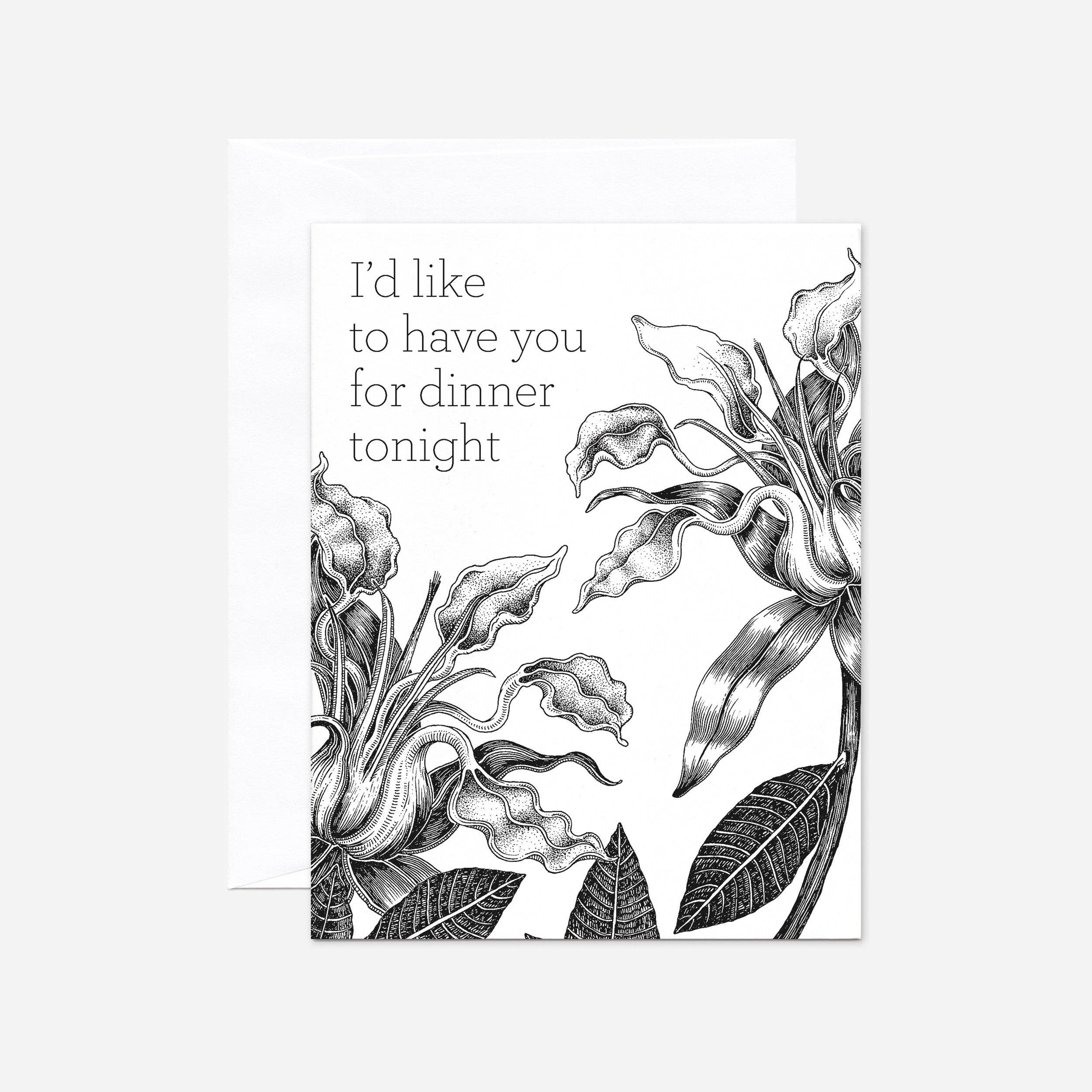 Papergem - Wholesale Valentine's Day Card - I'd Like To Have You For Dinner Tonight