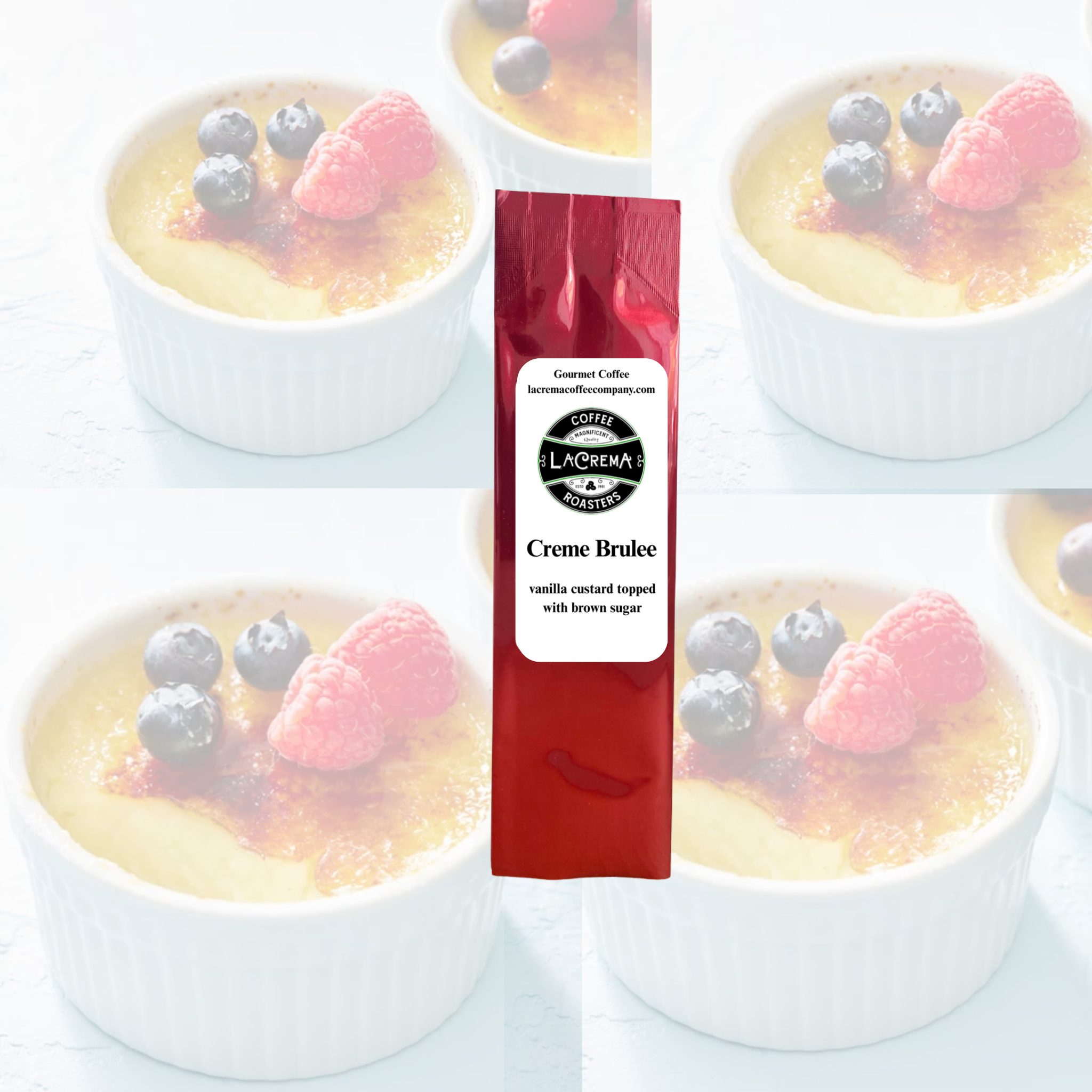 La Crema Coffee Company - Vente Café moulu - Pot Parfait de Crème Brûlée 1,5 oz0