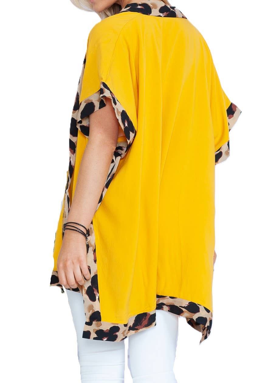 Justin & Taylor - Wholesale Strandvestje/Strandjurk/Strandtuniek - Dames - The Valentina | Kimono met zwembedekking en luipaardprint3