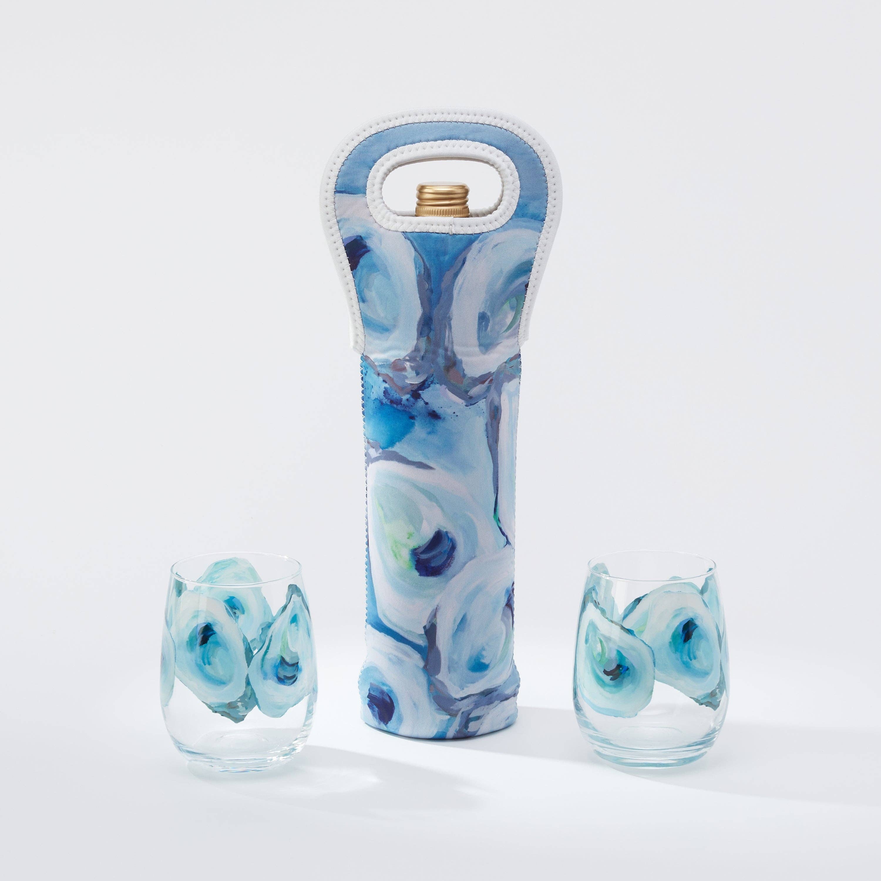 Kim Hovell Art - Wholesale Wine Tote - Wine Tote - Ebb and Flow1