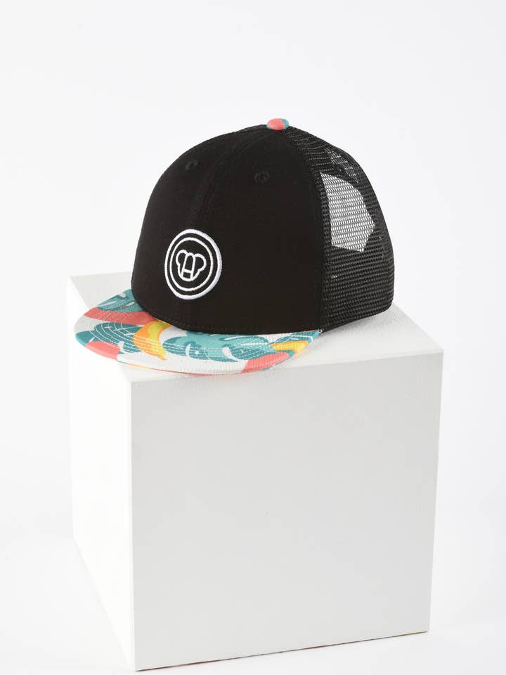 Cappellino bambino Tropicale/Nero per la vendita all'ingrosso da parte di ALLMEMBERZ