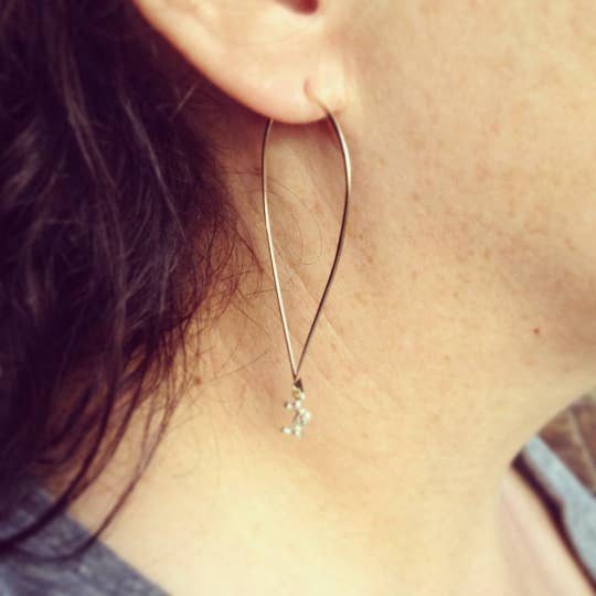 YedOmi Jewelry - Wholesale Dangle Earrings - Tear Hoops -Small1