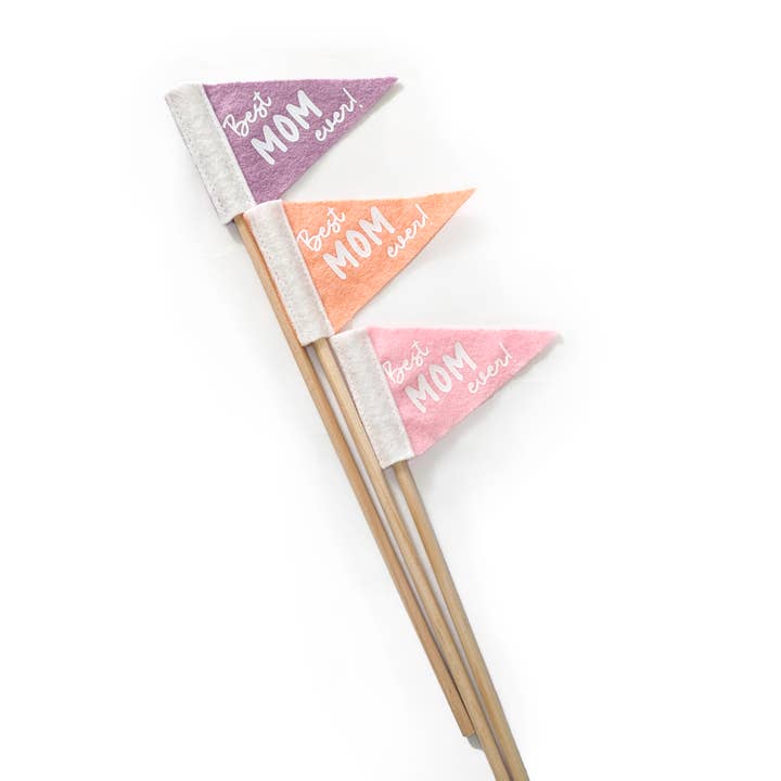 Pennant For Your Thoughts - Wholesale Flag - Mother's Day Tiny Flag Pennant | Wool Blend, Handmade in USA9