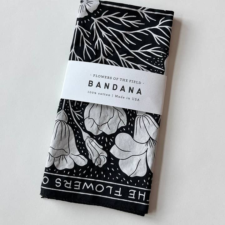 Chelsea Calkins Design - Wholesale Bandana - Women's - Flowers of the Field Bandana