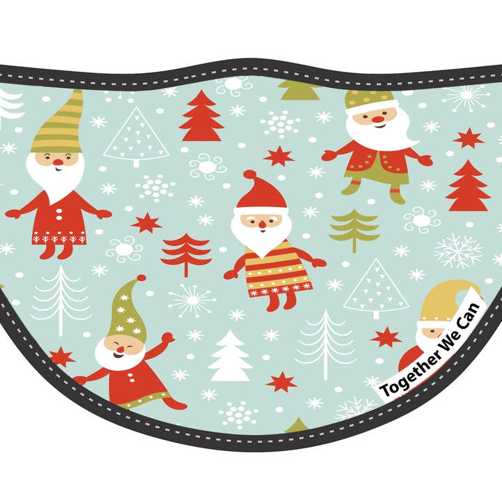 Santa Fun Triple Layer Beskyttelse Ansigtsmaske - pakke med 2 for engroshandel hos Norms