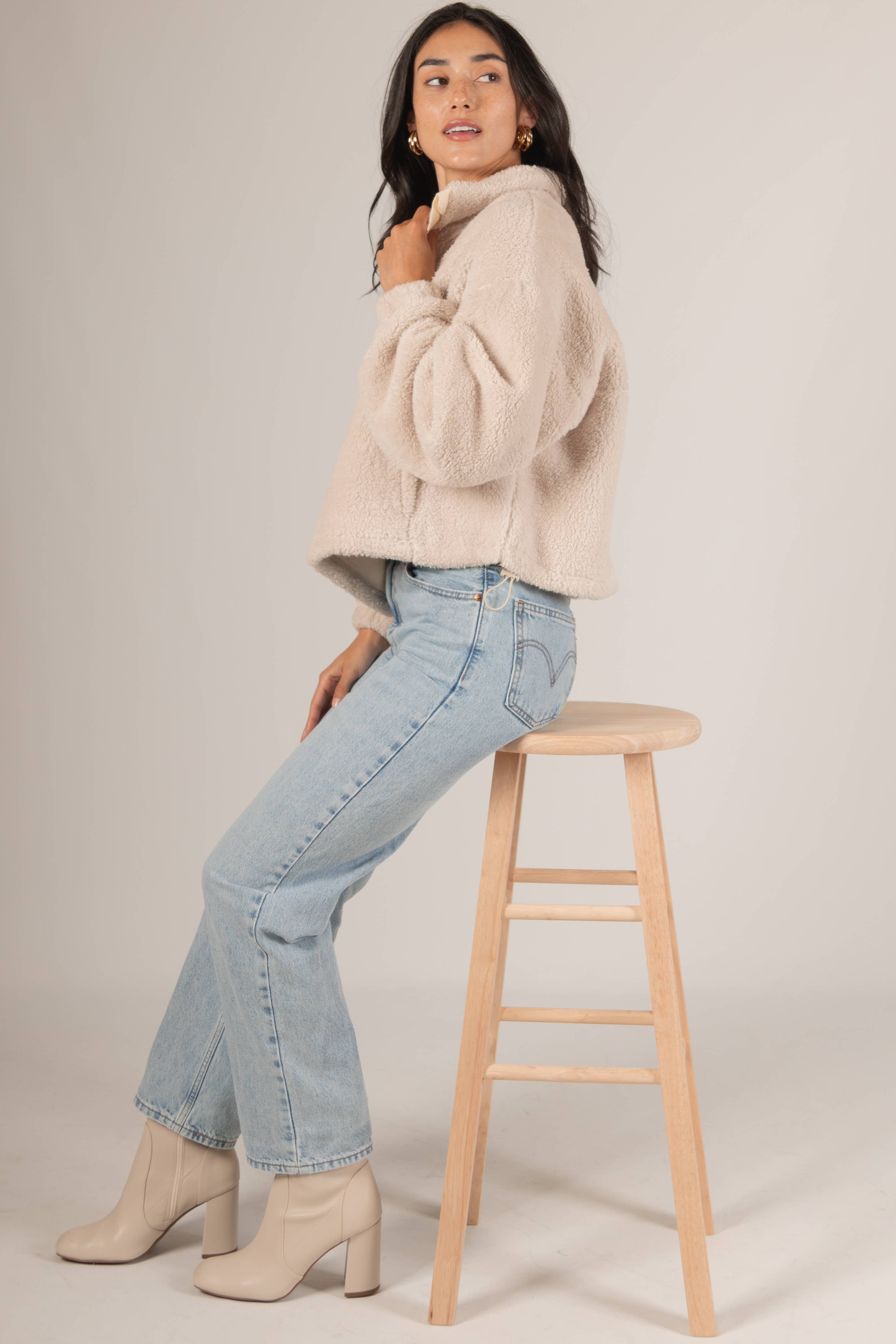 Before You Collection - Vente Polaire – femme - Pull à fermeture éclair en polaire douce4