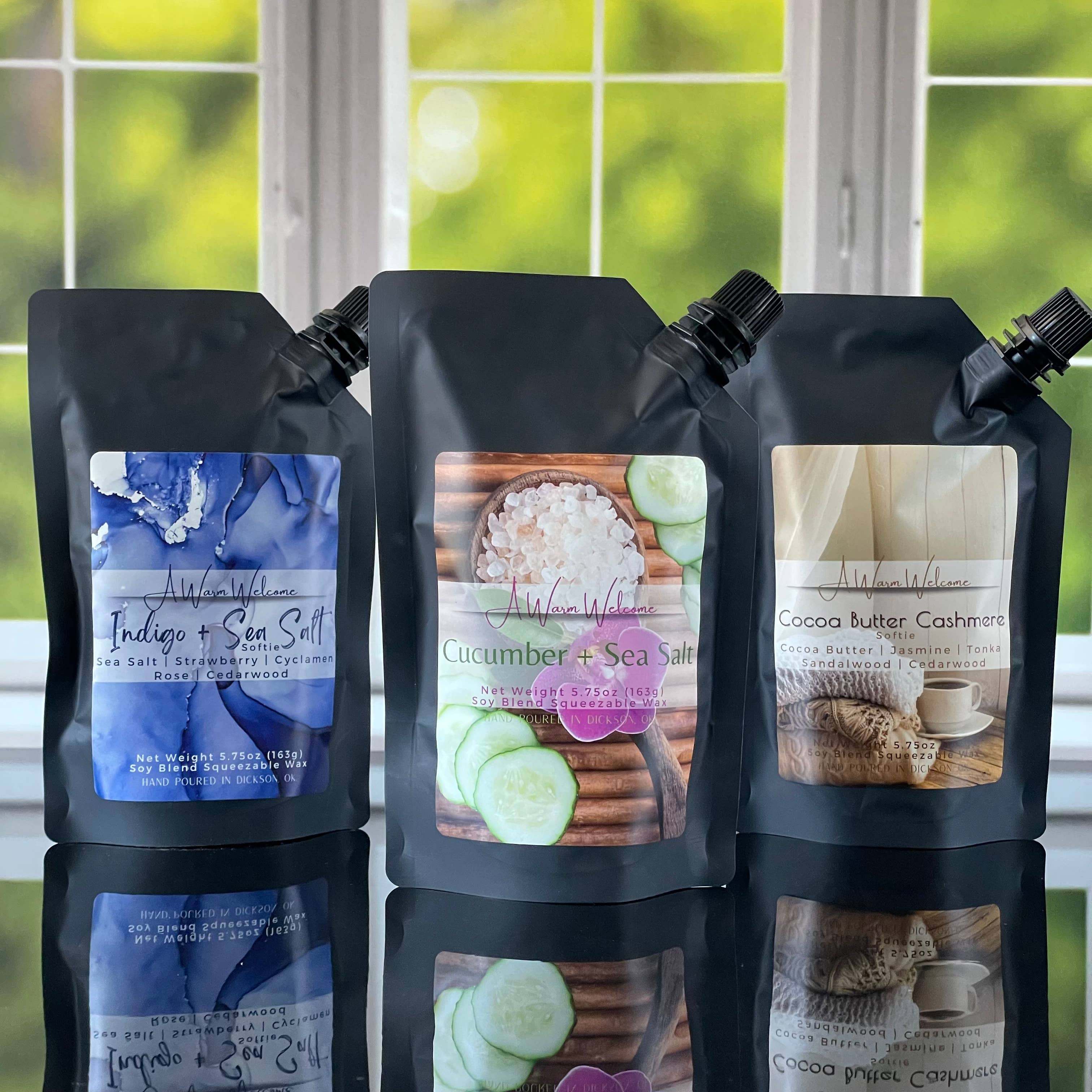 A Warm Welcome - Vente Fondants - Douce à l'indigo et au sel de mer | Parfum exclusif AWW | Cire à presser1