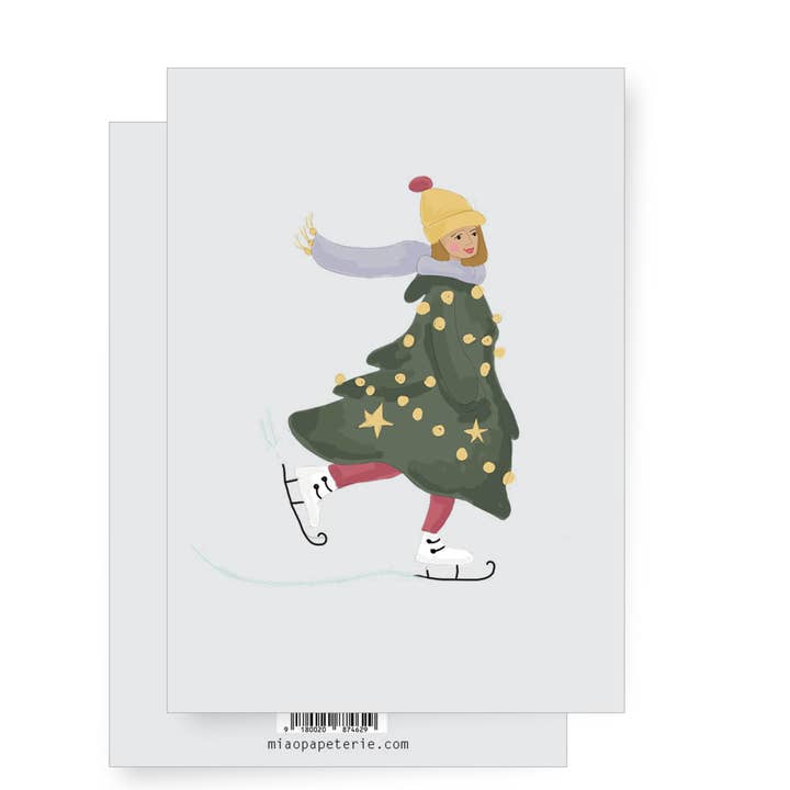 een winterse jurk ... | Vouwkaart voor wholesale door MIAO Papeterie