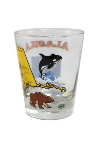 7 Star - Vendita all'ingrosso Bicchierino da liquore - Bicchiere ALASKA State da 2 once2