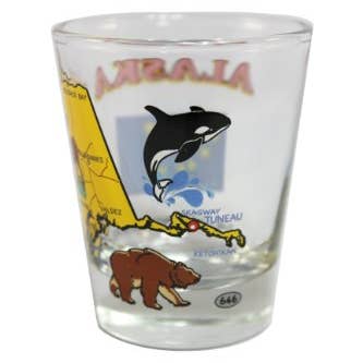 7 Star - Vendita all'ingrosso Bicchierino da liquore - Bicchiere ALASKA State da 2 once2