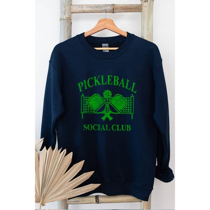 PICKLEBALL SOCIAL CLUB SWEATSHIRTS for wholesale by Illustrated Society