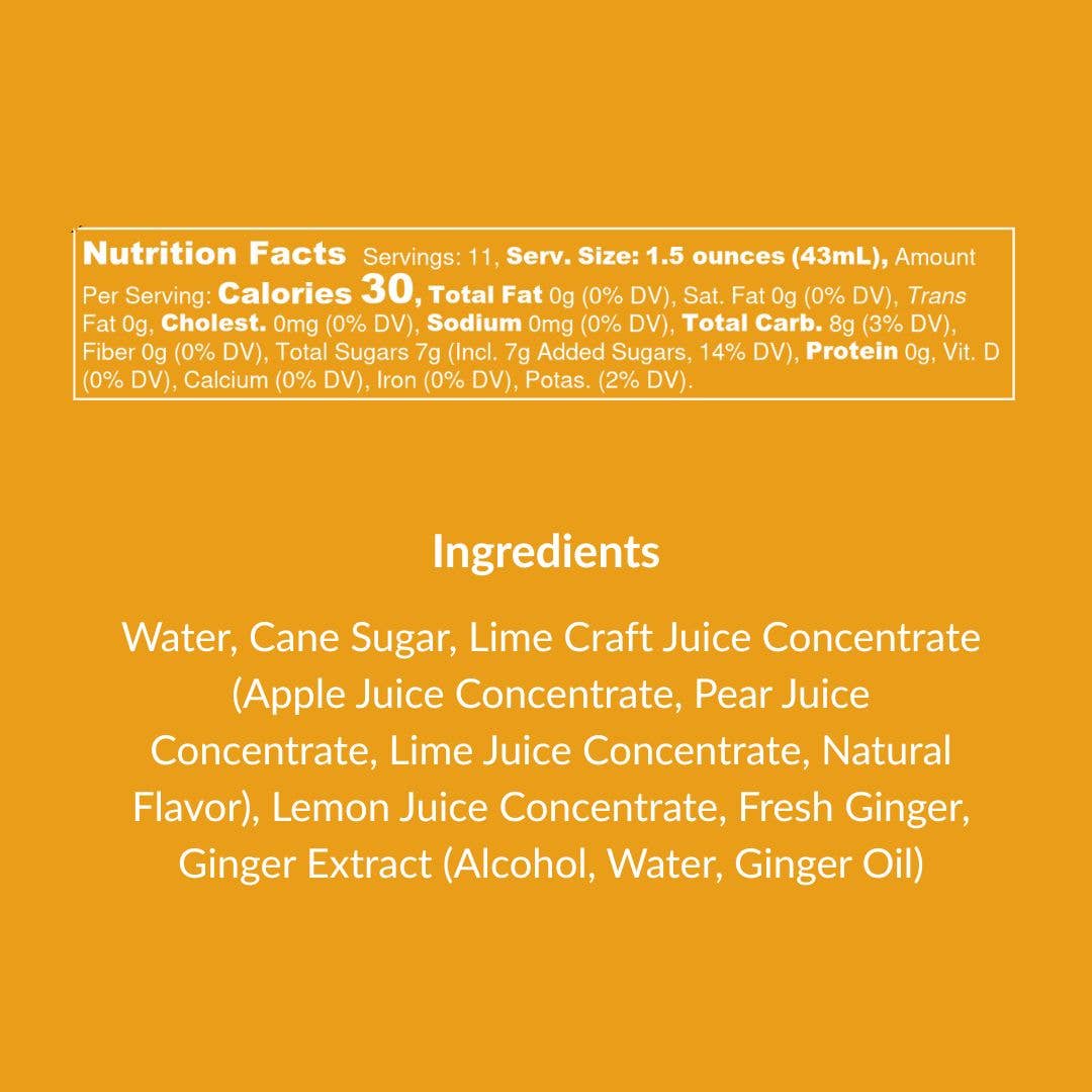 Wood Stove Kitchen - Wholesale Cocktail Mix/Syrup - Moscow Mule (Ginger & Lime) Natural Cocktail and Mocktail Mixer, 16 fl oz6