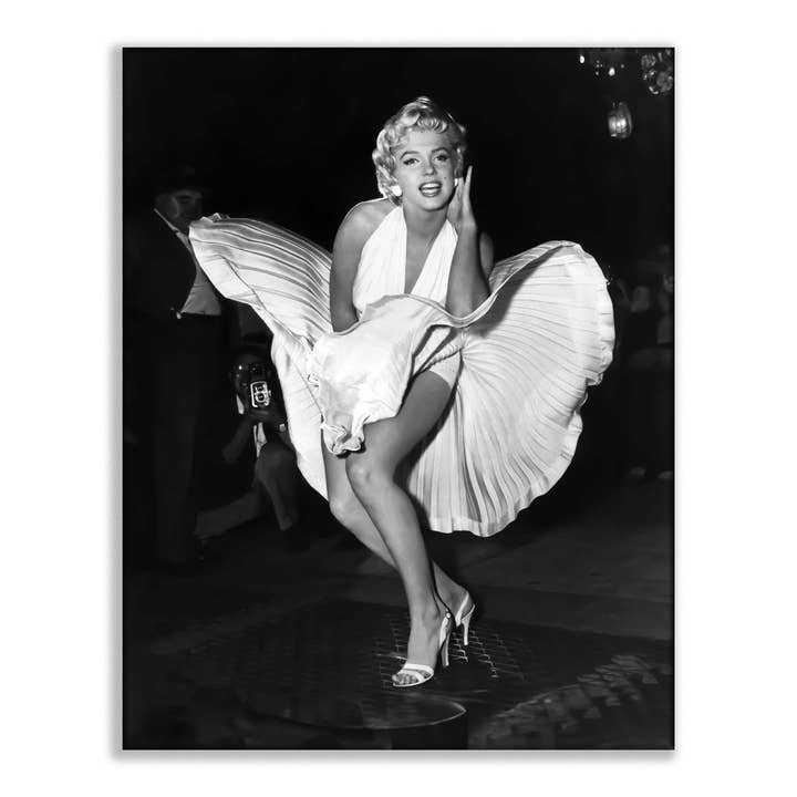 Wall Art-Iconic Scene of Marilynn in White dress- Canvas Print for wholesale by GTA ART