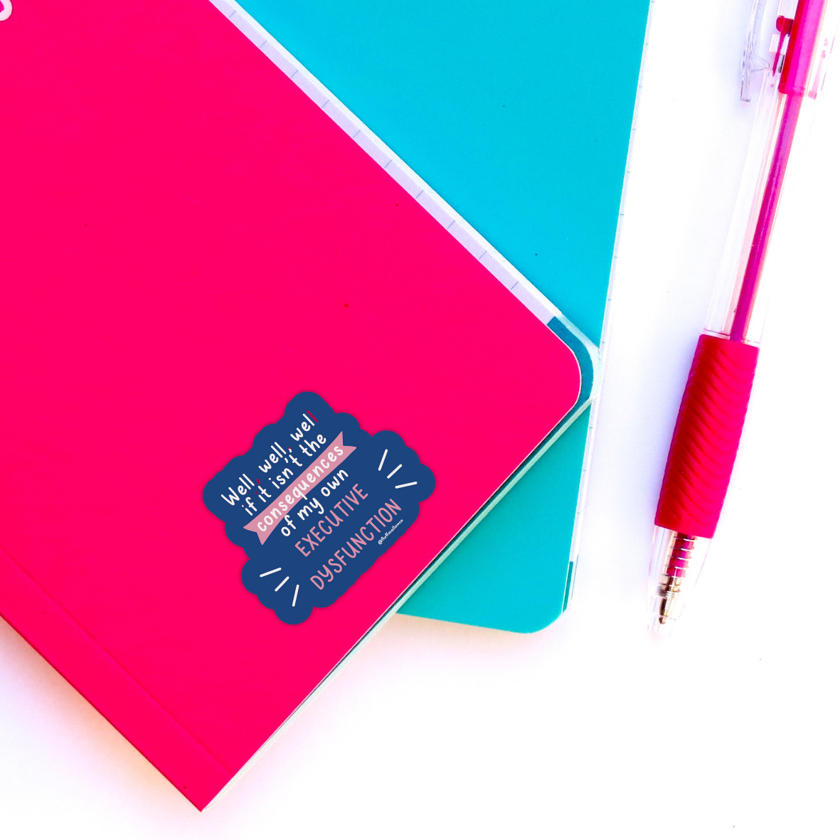 Fluffmallow (Custom duties for USA are pre-paid by us) - Wholesale Sticker - Funny ADHD Mental Health Vinyl Sticker1