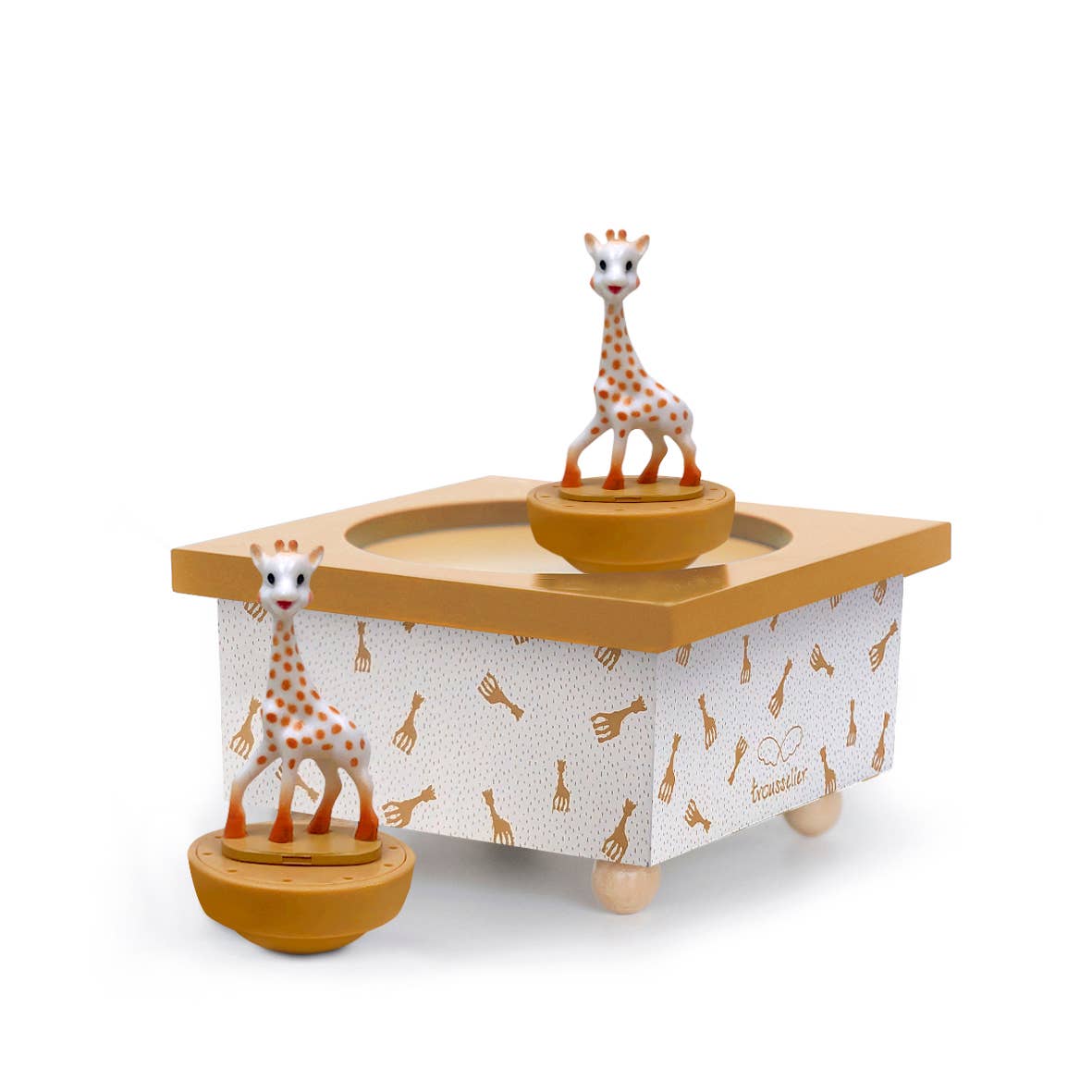TROUSSELIER SAS - Wholesale Music Box - Kids & Baby - Dancing Sophie the Giraffe Music Box caramel1