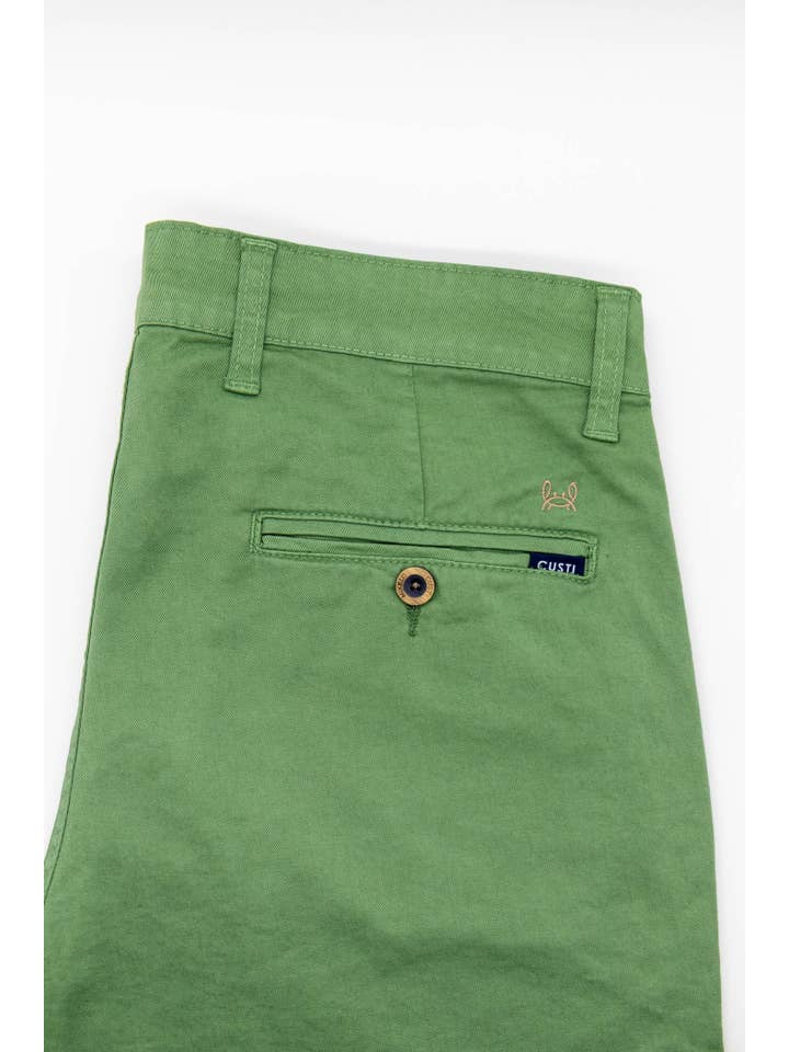 Custi Mikelo: Made in Spain – Calças - Homem por atacado – Calças chino verde grama | Jesulín1