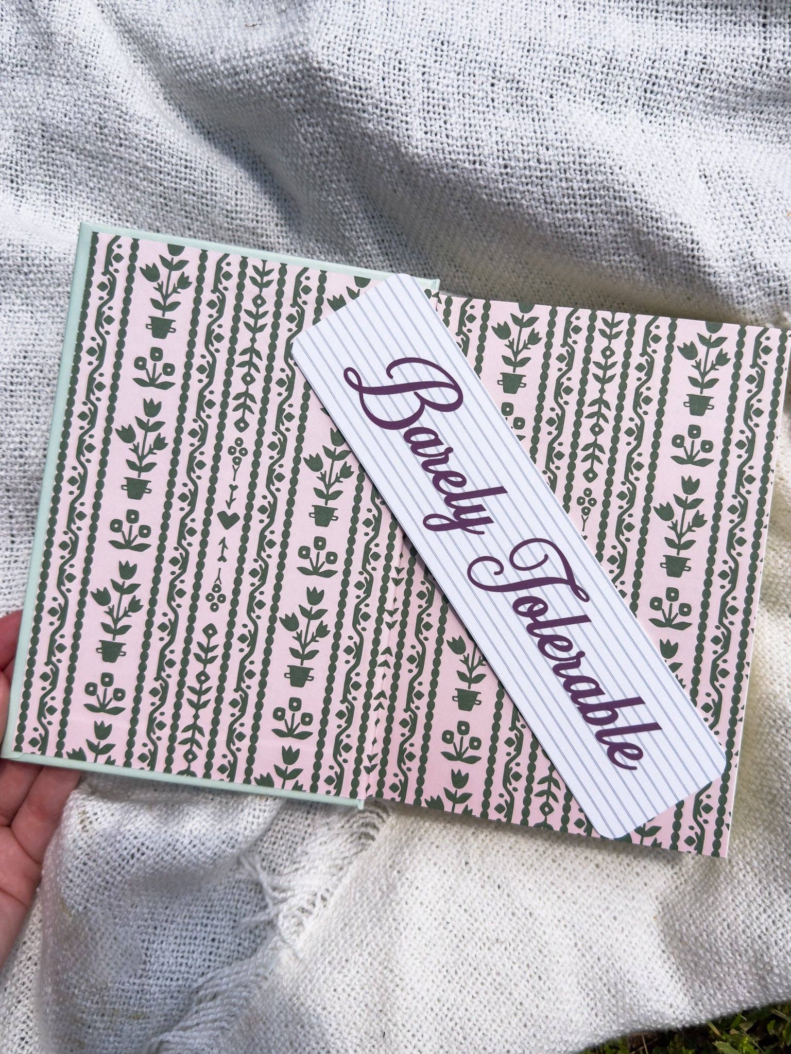 Dear Reader Designs - Wholesale Bookmark - Barely Tolerable Bookmark1