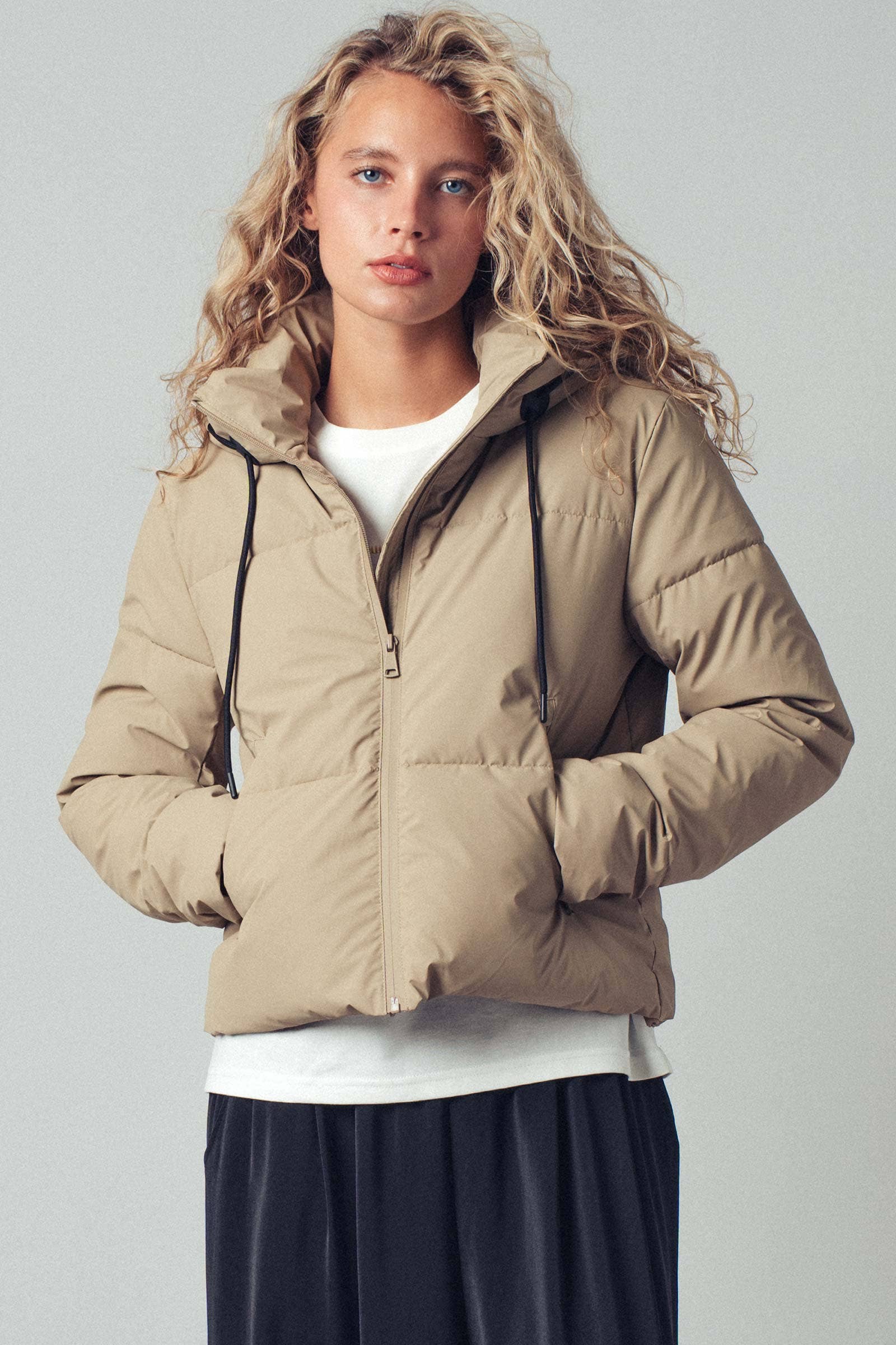 Urban Daizy - Wholesale Puffer Jacket - Women's - Cozy Drawstring Hooded Puffer Jacket20