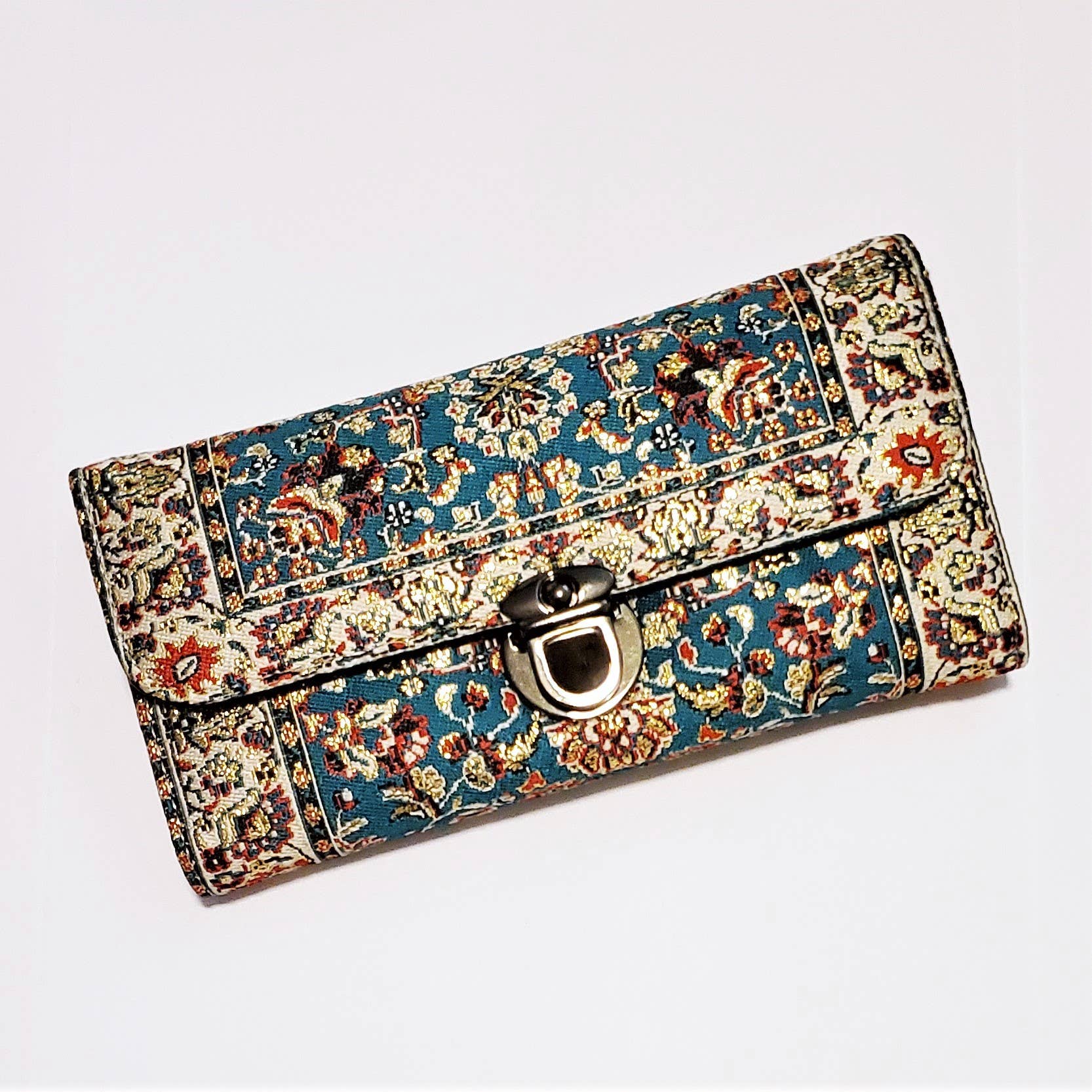 Eclectic Woodchuck - Vente Portefeuille – femme - Portefeuille à bandoulière inspiré des tapis turcs12