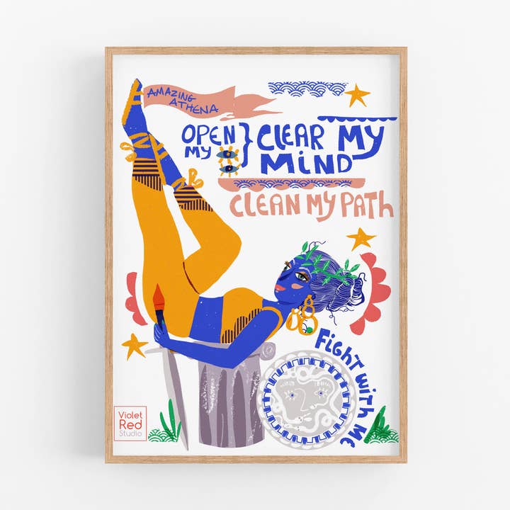Athena - Art Print for wholesale by Violet Red Studio